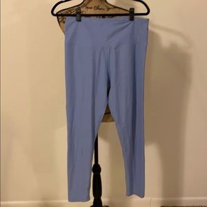 Cotton/spandex workout legging-ankle length